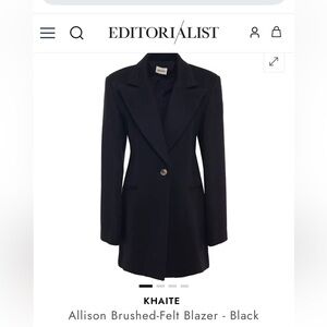 Khaite Virgin Wool Blazer Sz 4
